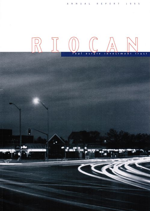 Riocan Annual Report Cover 1995