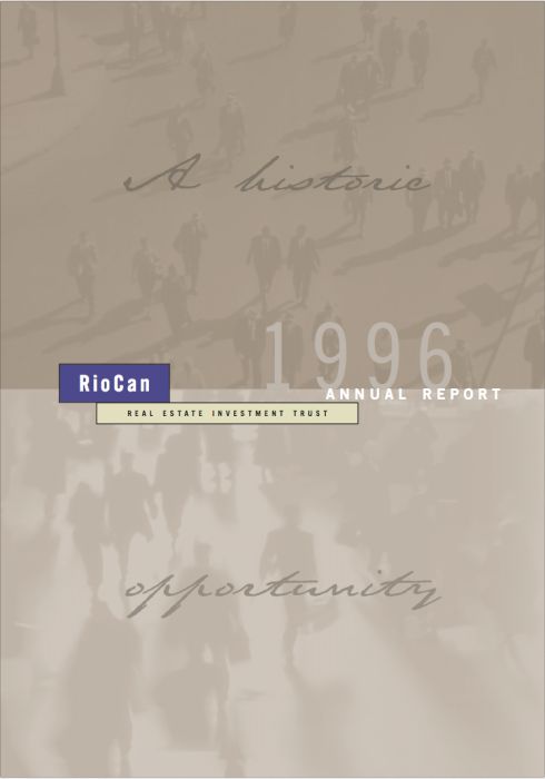 Riocan Annual Report Cover 1996