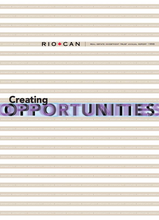 Riocan Annual Report Cover 1998