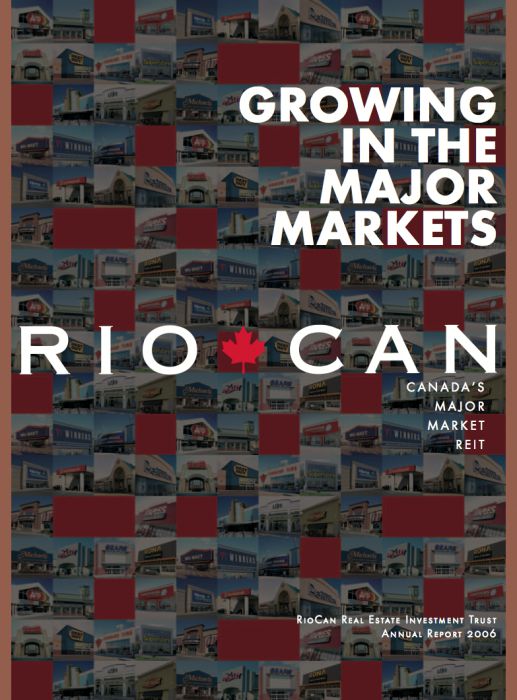 Riocan Annual Report Cover 2006