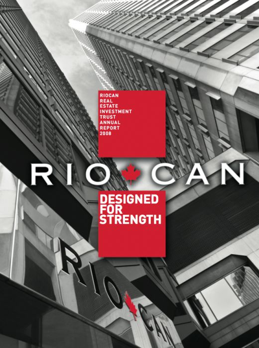 Riocan Annual Report Cover 2008