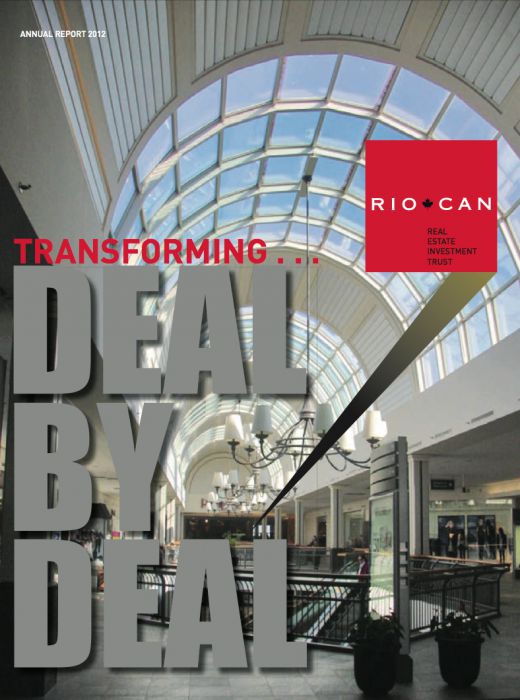 Riocan Annual Report Cover 2012
