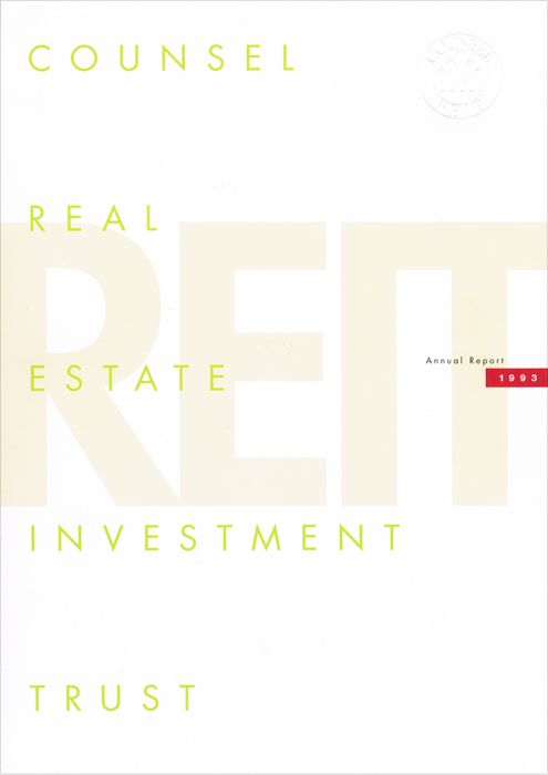 Riocan Annual Report Cover 1993
